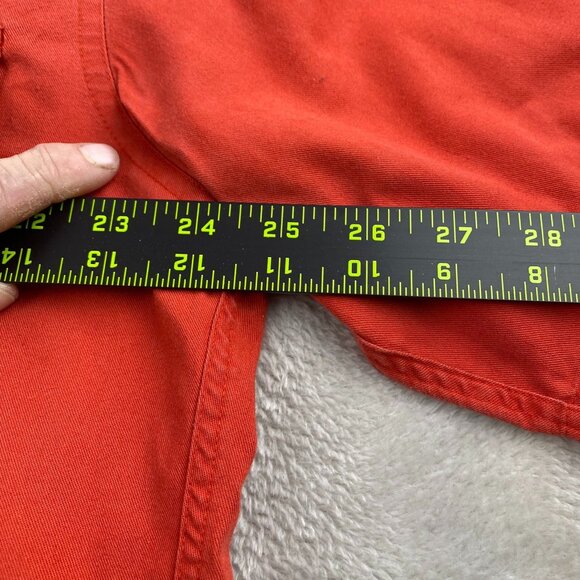 Dockers Men's Shirt Large Short Sleeve Red Button-Up 100% Cotton - Picture 4 of 10